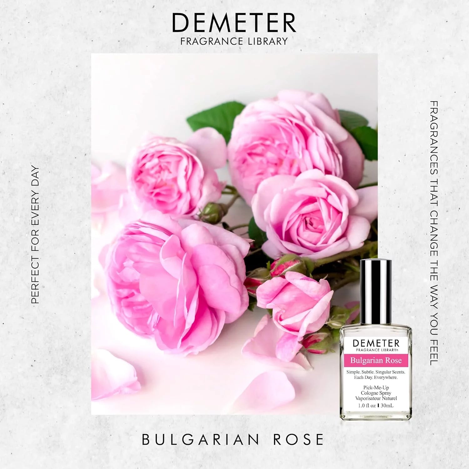 Demeter Bulgarian Rose Cologne Spray for Women, 1 oz W41415