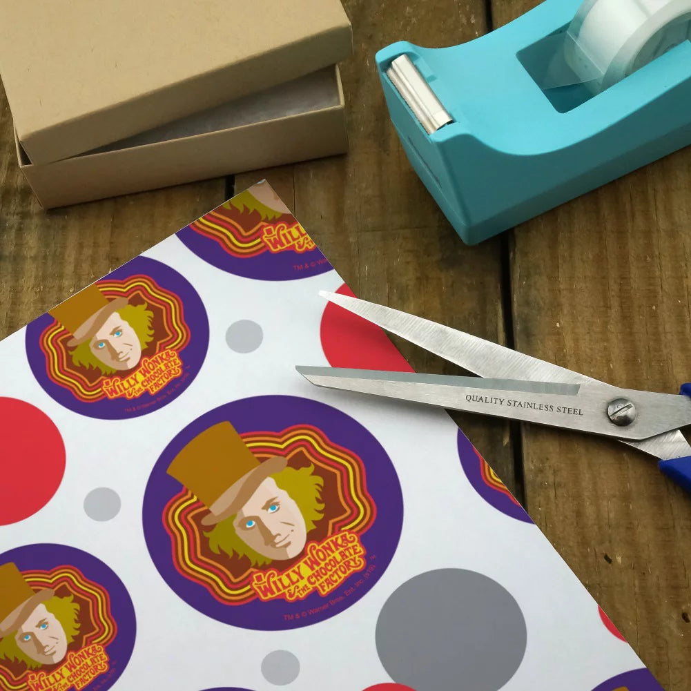 Willy Wonka Premium Gift Wrap Wrapping Paper Roll E414