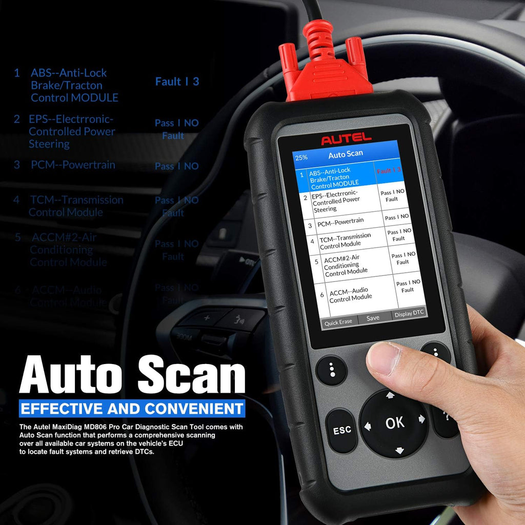 Autel MaxiDiag MD806 Pro Car Diagnostic Tool W49487