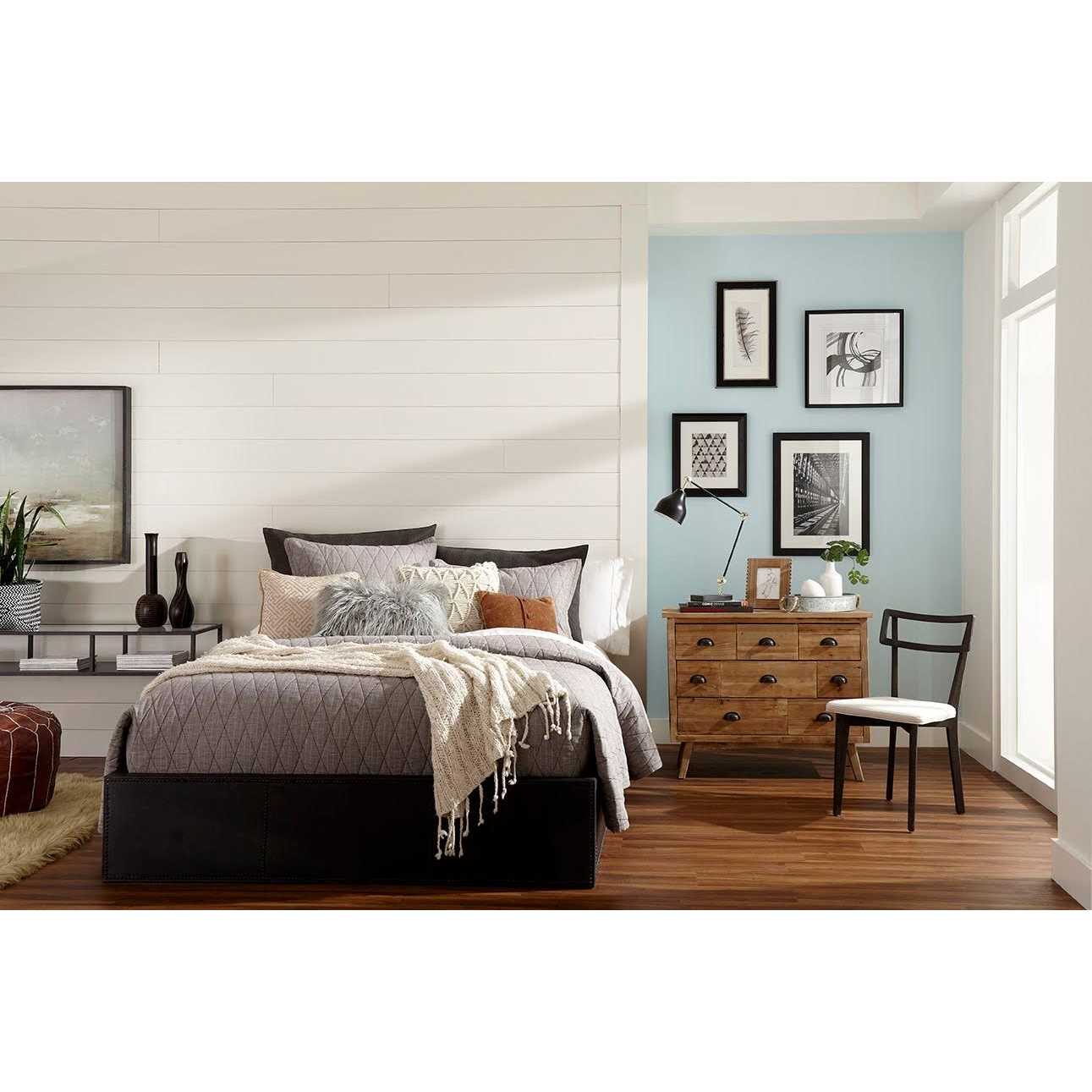 Painted White MDF Shiplap Wall Plank 5.25-in F531