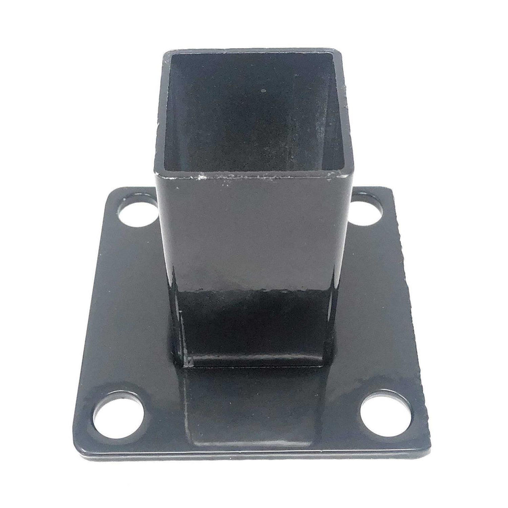 Xcel Fence Metal Flange for 2 Square Post with Cover and Anchor Bolts P432