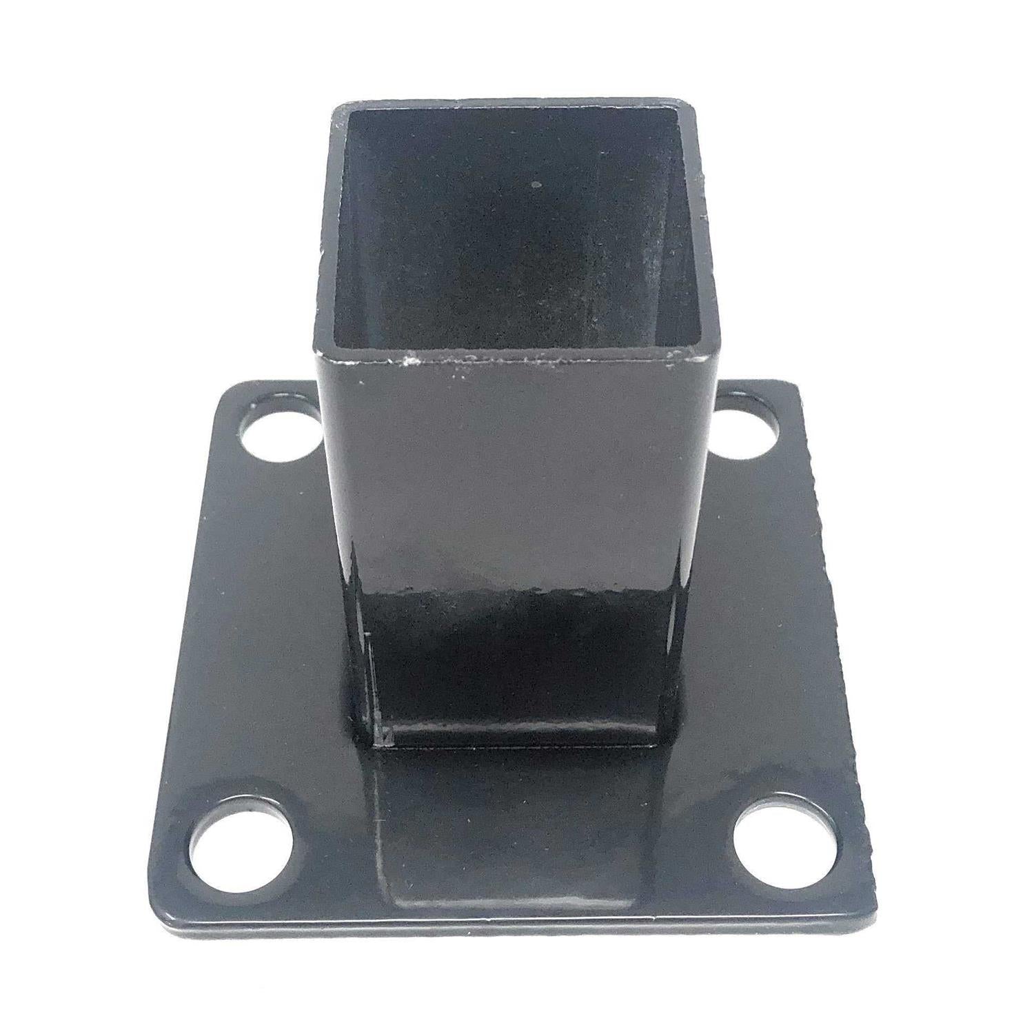 Xcel Fence Metal Flange for 2 Square Post with Cover and Anchor Bolts P432