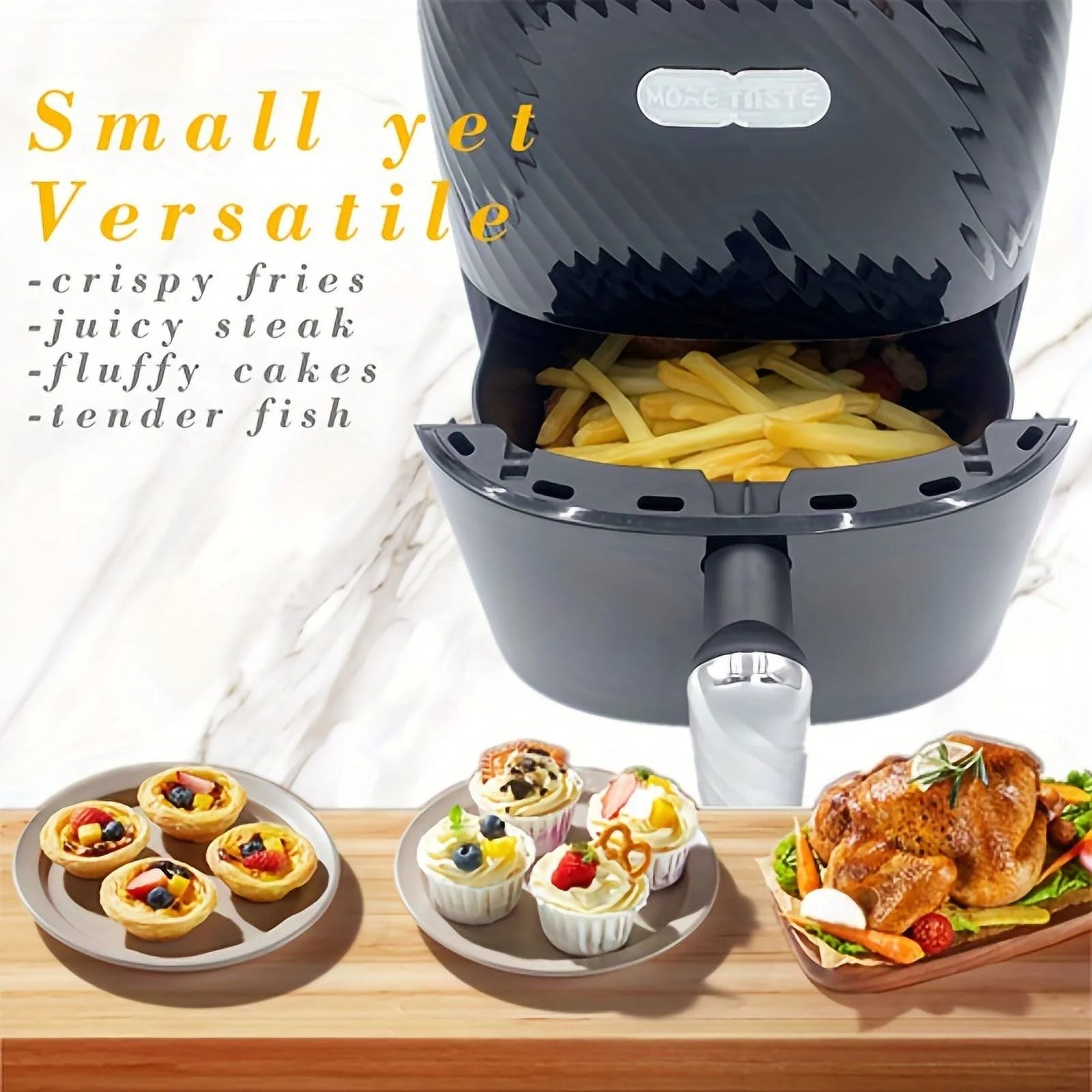 TASTE Mini Air Fryer 2.7QT Compact for 1-2 People 1500W T861960