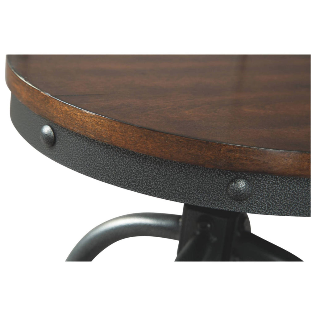 Odium Brown Tall Swivel Barstool Set of 2 N445