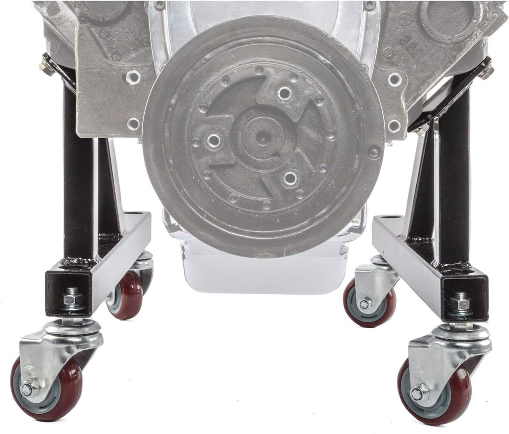 JEGS Heavy Duty Engine Stand for Small and Big Block Engines, Black Steel I183089