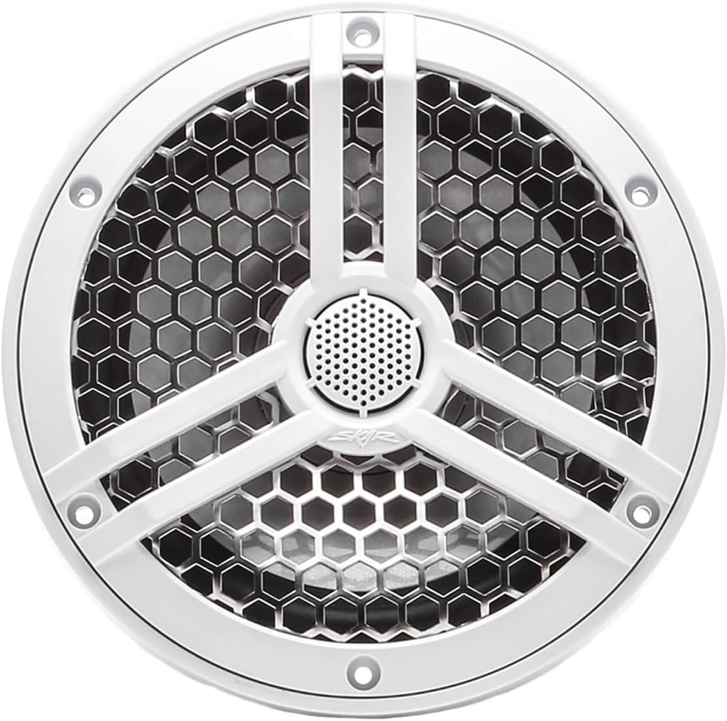 Skar Audio SK65M 6.5" 2-Way Marine Coaxial Speakers, Pair (White) Y359