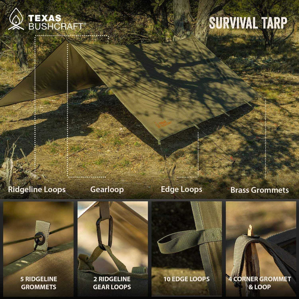 Texas Bushcraft Survival Tarp Adult Unisex N243