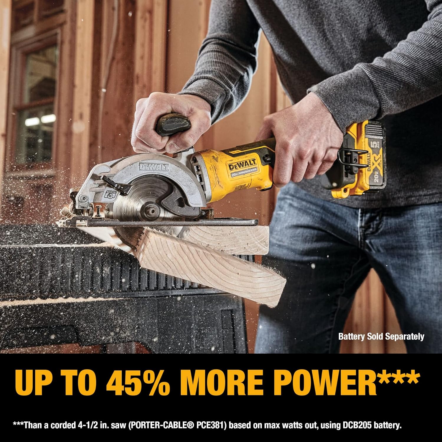 DEWALT ATOMIC 20V MAX Circular Saw, 4-1/2-Inch, Tool Only U25744
