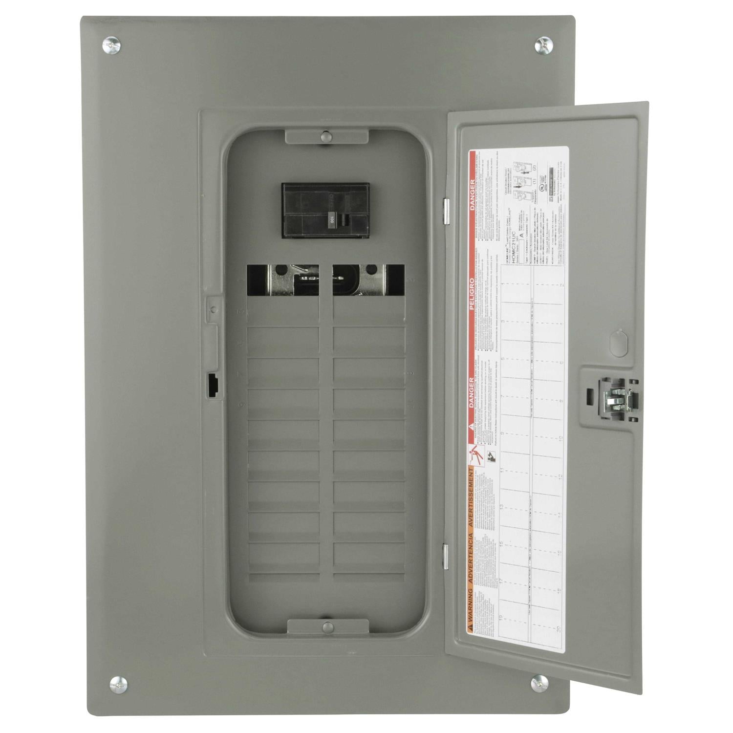 Square D Homeline 100A Main Breaker Load Center G766050