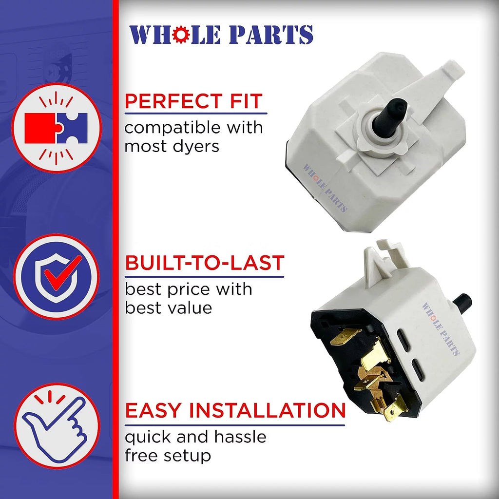 Dryer Start Switch Part W10446920 for Amana, Inglis, Kenmore, Whirlpool W87647