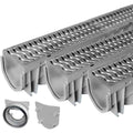 Source 1 Drainage Trench &amp; Driveway Channel Drain With Galvanized Steel Grate - Shop Hardware Tools Online Store