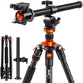K&F Concept 78 inch DSLR Camera Tripods with Magnesium Alloy Rotatable Multi-Angle Center Column,Load Capacity up to 22lbs/10kg K234A7+BH-28L+Extension Arm Kits