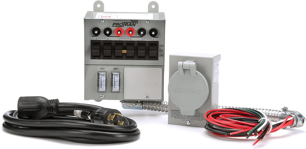 Reliance Controls 31406CRK 30 Amp 6-Circuit Pro/Tran Transfer Switch Kit for Generators E2306