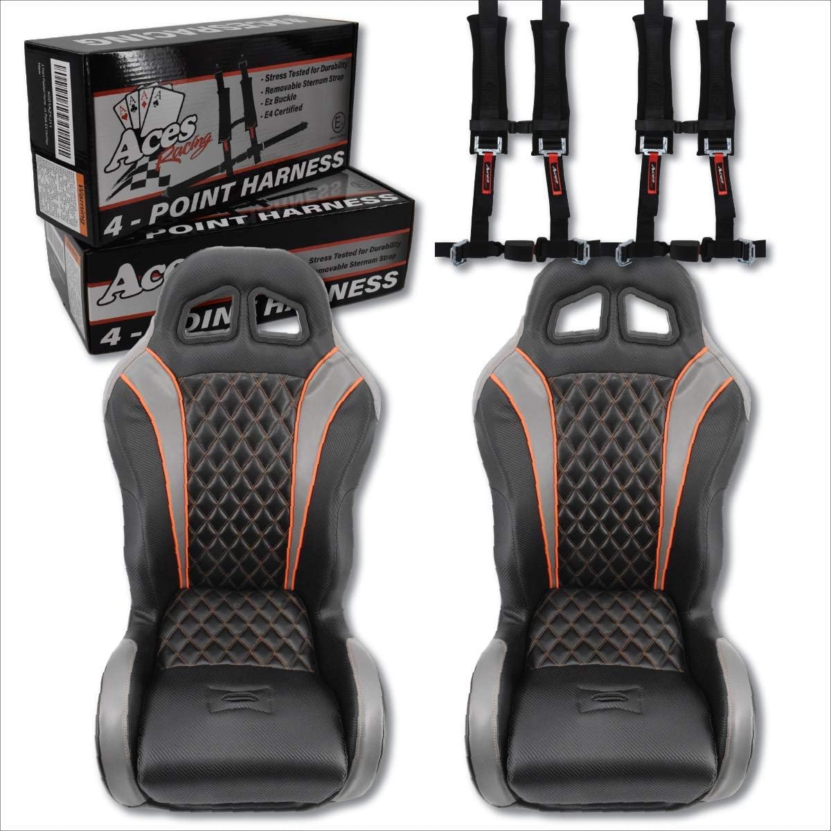 Polaris RZR Apex Front/Rear Bench Seat, Black S8101