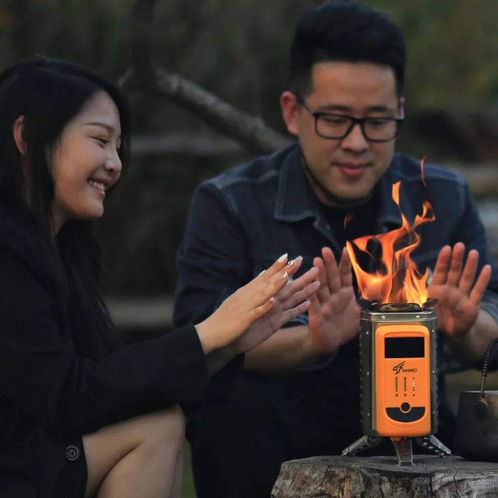 TANNEO Electric Furnace Portable Burner for Camping USB Rechargeable Smoke-Free Stove T3325