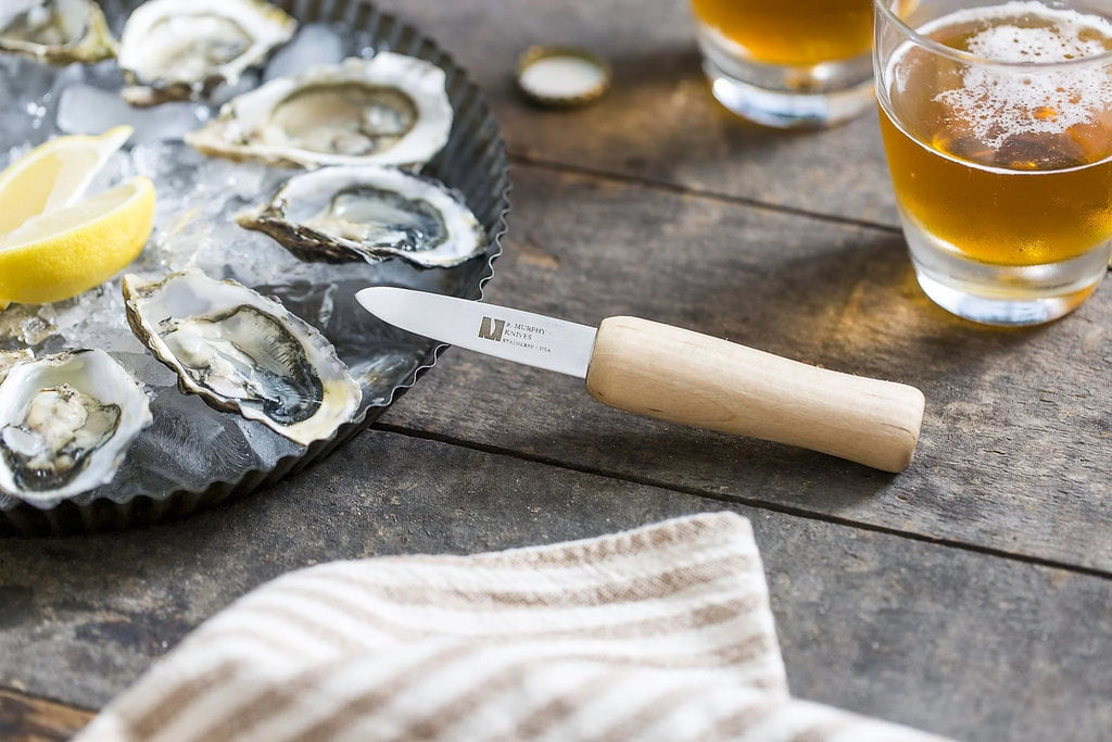 R Murphy/Ramelson New Haven Oyster Knife Shucker (Regular) - Shucking Clamming Seafood - Made in the USA