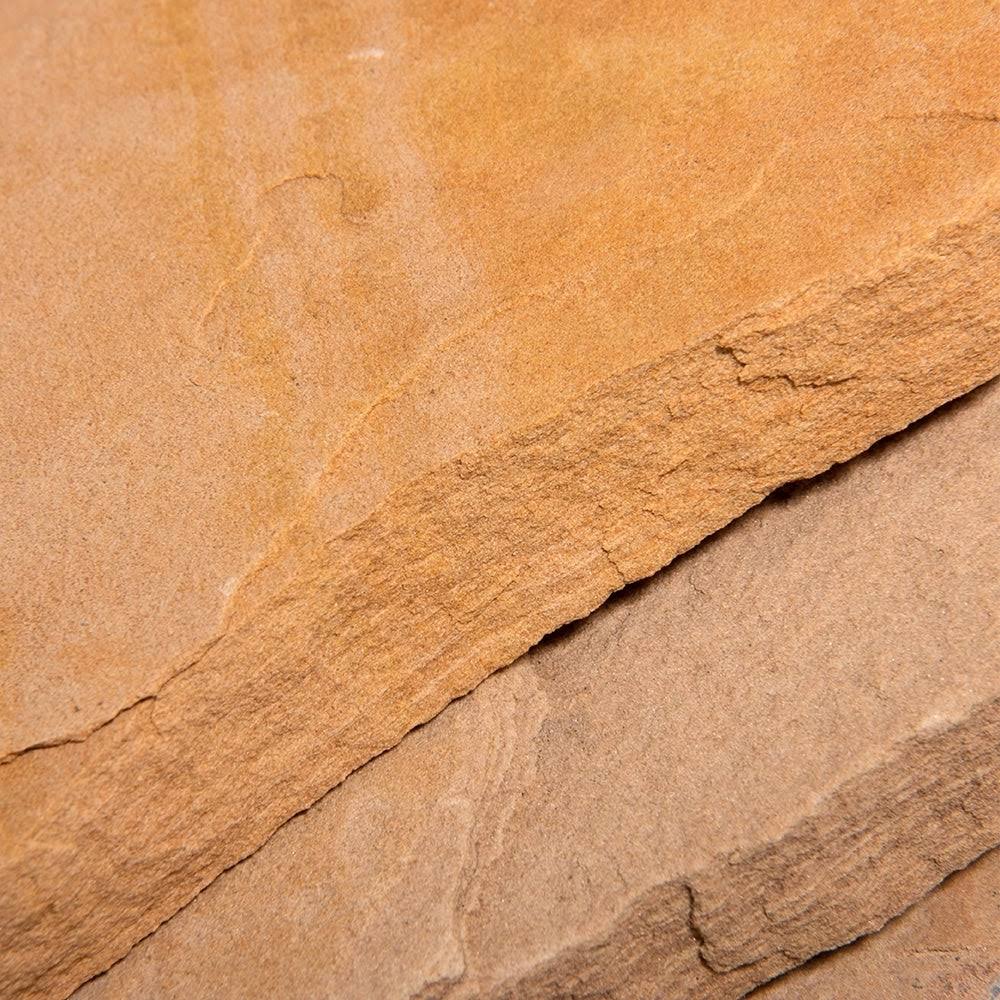 Natural Flagstone Stepping Stone Slabs - Salmon Red - 1000 lbs Q72473