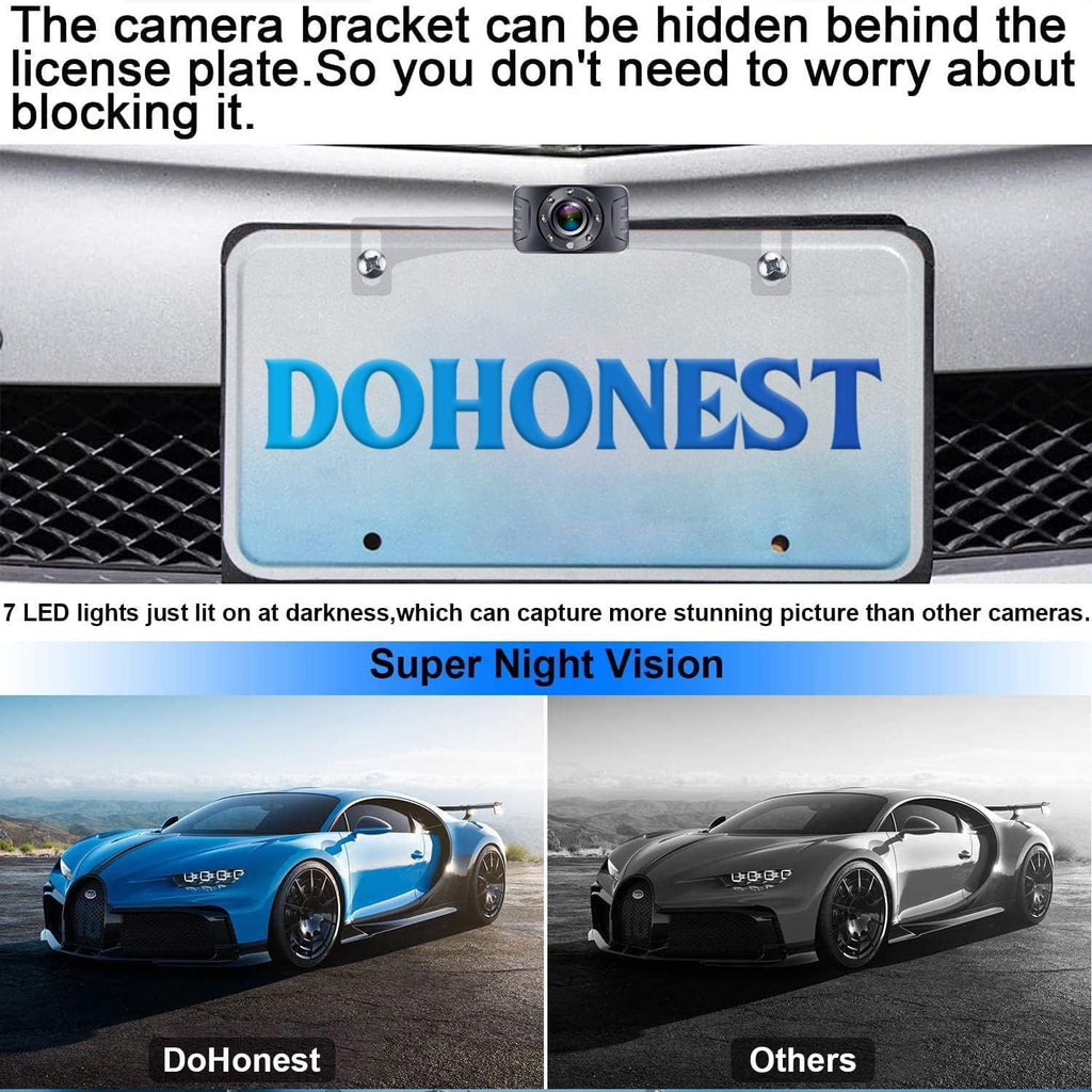 DoHonest S01 Backup Camera Kit 1080P HD for Truck Pickup Minivan V31025