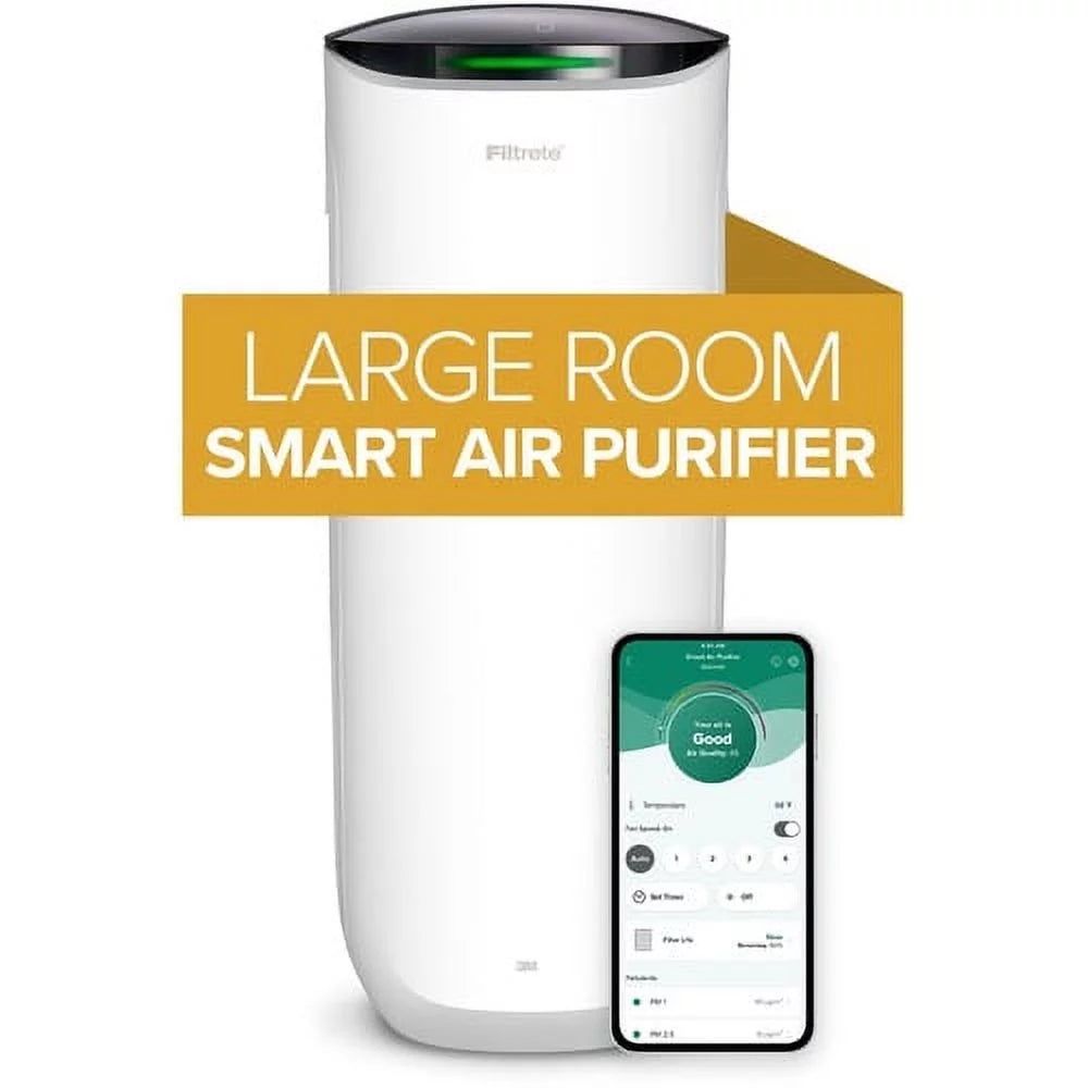 Filtrete Smart Room Air Purifier FAP-ST02, True HEPA, White J88505