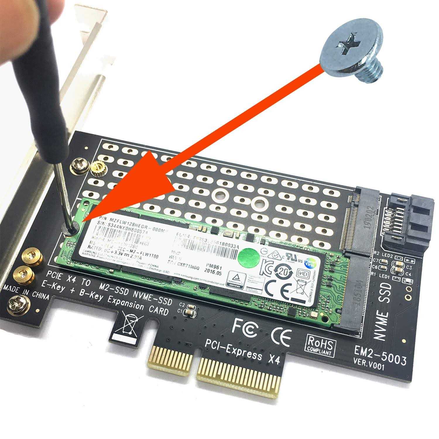 SGTKJSJS M.2 2280 SSD Screws Kit for PCIe NVMe T188261