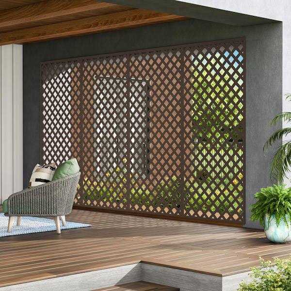 Barrette Outdoor Living 4 ft. x 8 ft Classic Diamond Vinyl Lattice C67111