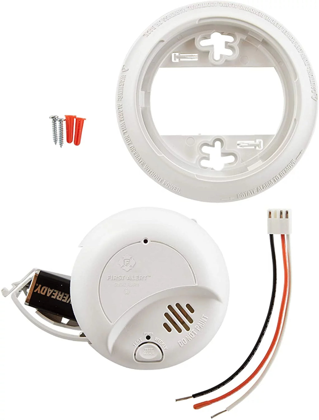 First Alert Hardwired Smoke Alarm with Battery Backup 6 Pack M3481