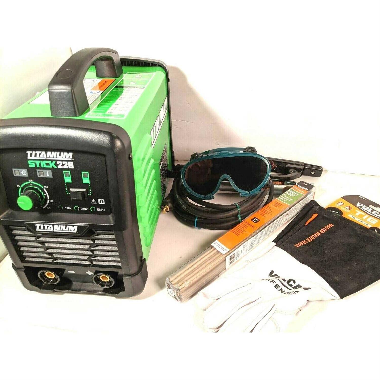 Titanium Stick 225 Inverter Welder with Electrode Holder K51797