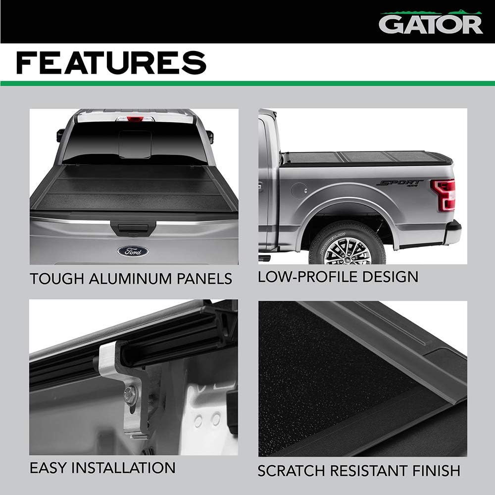 Gator EFX Hard Tri-Fold Truck Bed Tonneau Cover for 2019-2022 Ford Ranger 5'1" Bed N697