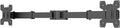 WALI Dual Monitor Arm, Fully Adjustable Pole Mount Bracket for WALI Monitor Mounting System (002ARM-W), White