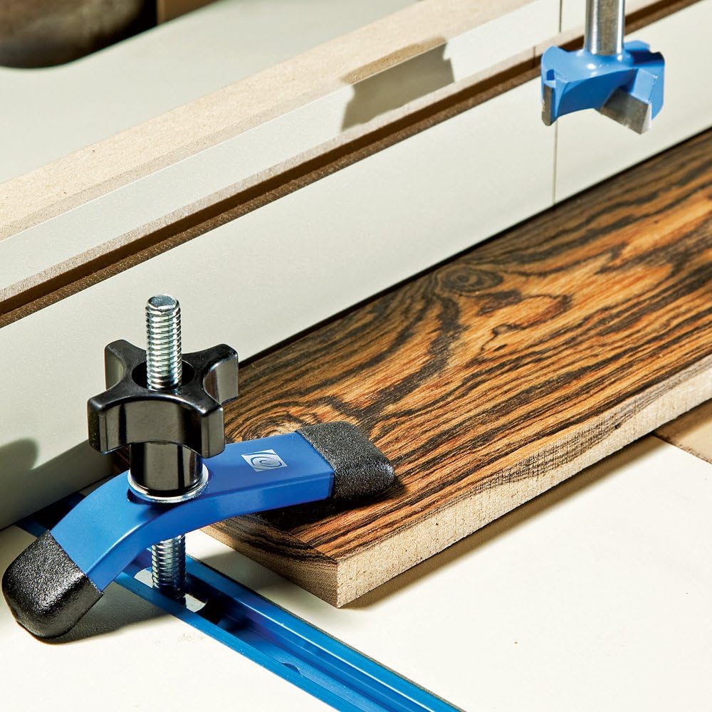 Rockler Universal Aluminum T Track Kit 17-Piece, 4' Length Woodworking Kit H7595