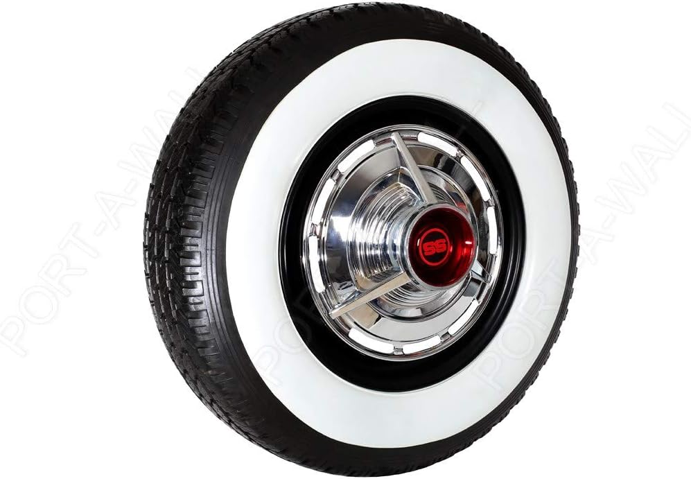 PORT-A-WALL 16" X3" Wide Big White Wall Portawall Tire Insert Trim Set 4 pcs