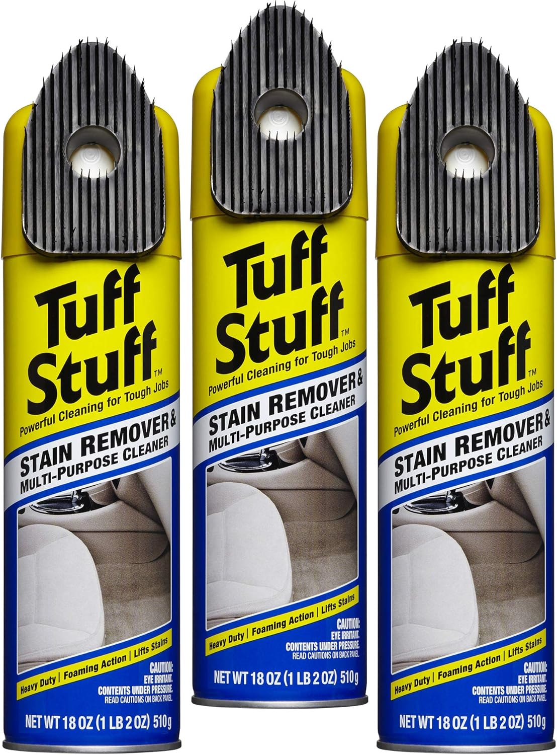 Tuff Stuff Multi-Purpose Foam Cleaner and Stain Remover, 18 Oz. (6 Pack of 2) H102