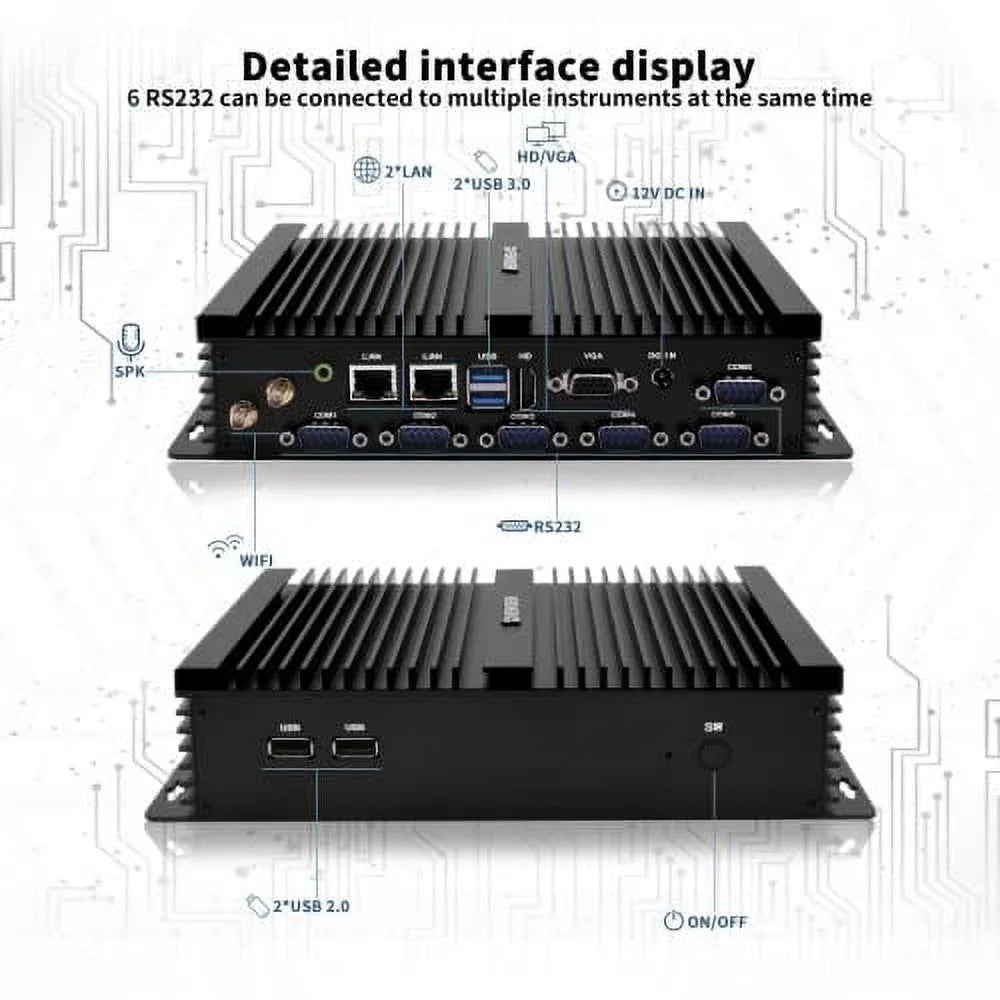 Industrial Mini PC Windows 10 Celeron J4125 16GB RAM 512GB SSD Dual LAN B79133