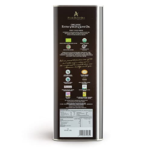 Atlas 3 LT Organic Cold Press Extra Virgin Olive Oil from Morocco O4632