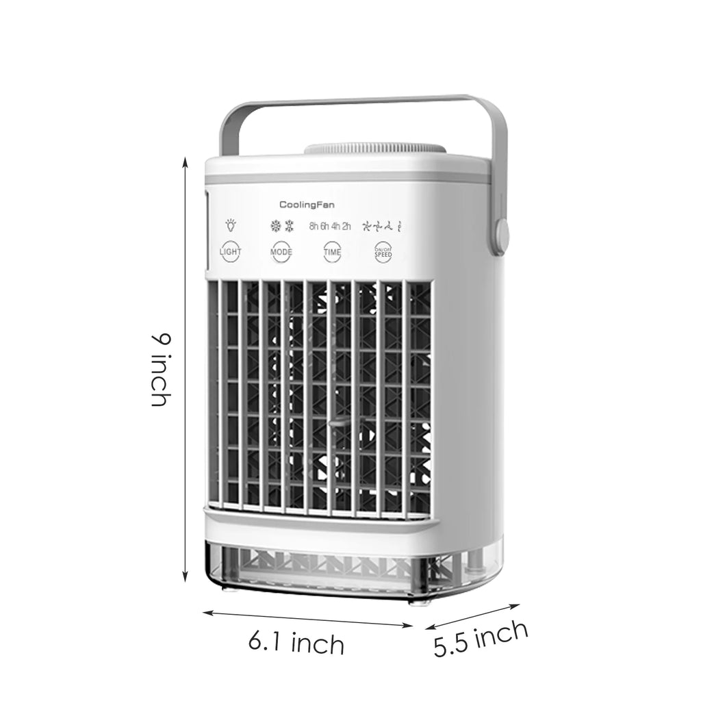 Paddsun Portable Air Conditioner Cooling Fan, Evaporative Air Cooler with Timer J7435