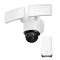 eufy Security Floodlight Camera E340 Wired with HomeBase 3, Dual Camera, 360° Pan and Tilt, 24/7 Recording, Dual-Band Wi-Fi, 2,000 Lumens, Motion-Activated, Local Storage, No Monthly Fee