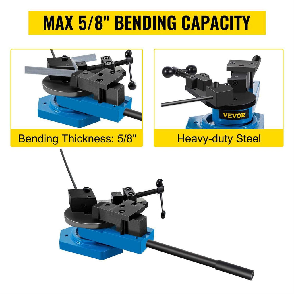 VEVOR SBG-40 Metal Scroll Bender High-Hardened Steel Universal Rod Bender K82186