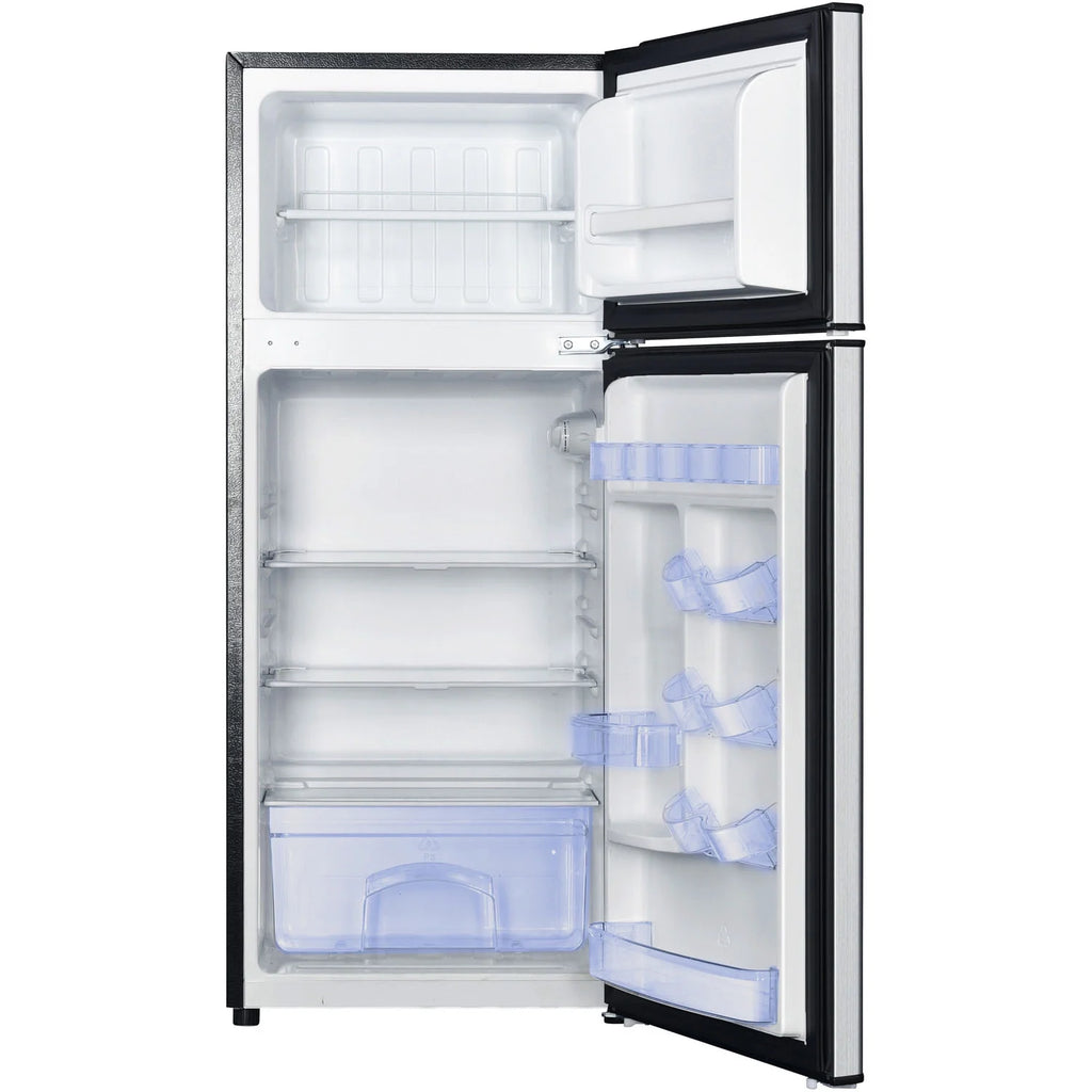 Magic Chef 4.5 Cu. Ft. Mini Refrigerator with Freezer, Stainless Steel W5199