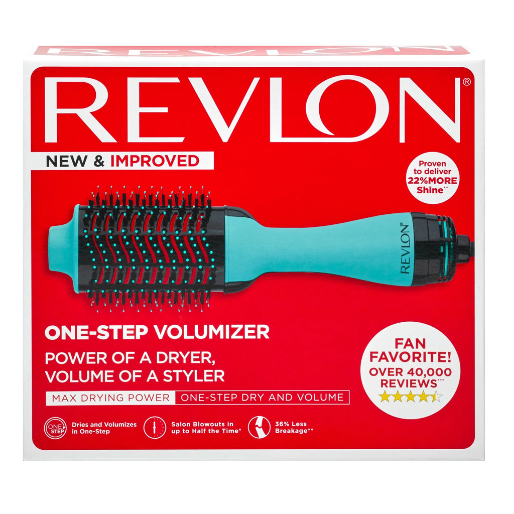 Revlon One-Step Ceramic Hair Dryer & Volumizer Hot Air Brush, Mint V563