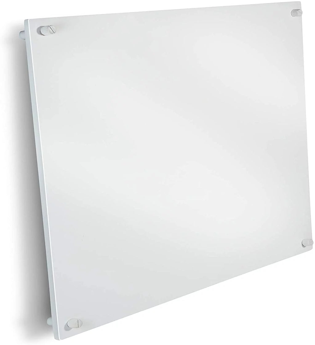 EconoHome Wall Mount Space Heater Panel - 250 Watt Splashproof Convection Heater - Ideal for 100 Sq Ft Room or Bathroom - 120V Electric Heater - Save Up to 50% of Heating Cost - Overheat Protection