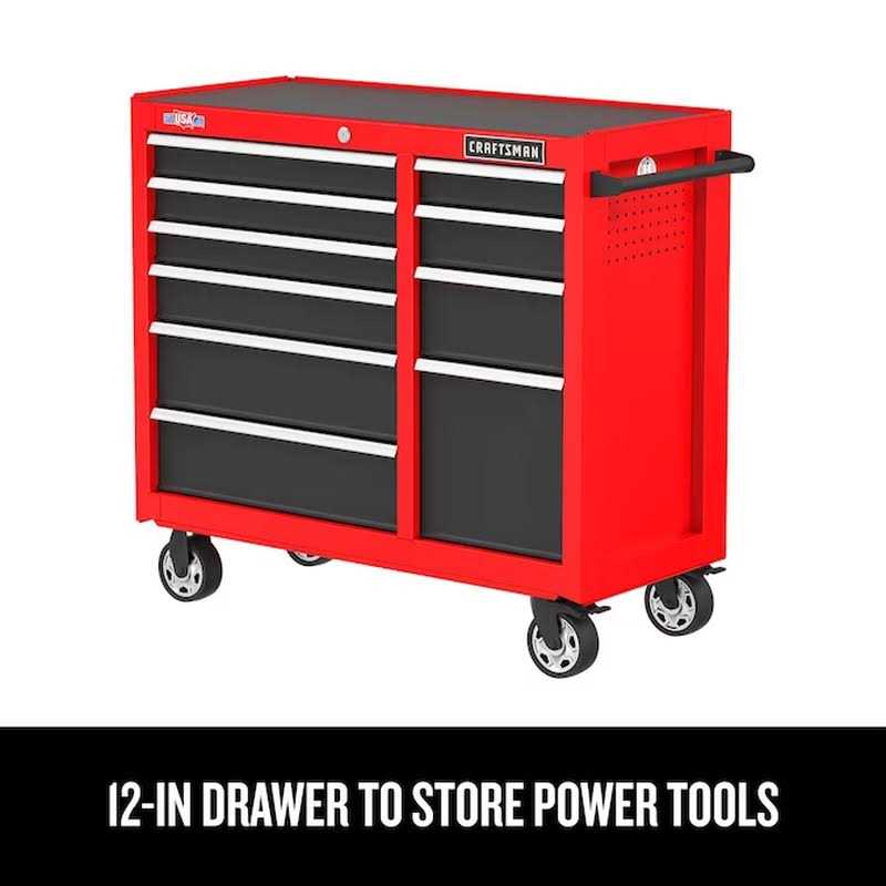 Craftsman 41 inch 10-Drawer Rolling Tool Cabinet L6408