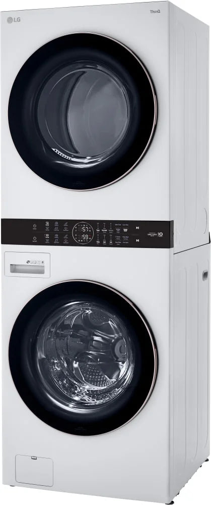 LG WKG101HWA Front Load White Stacked Washer & Dryer F97771