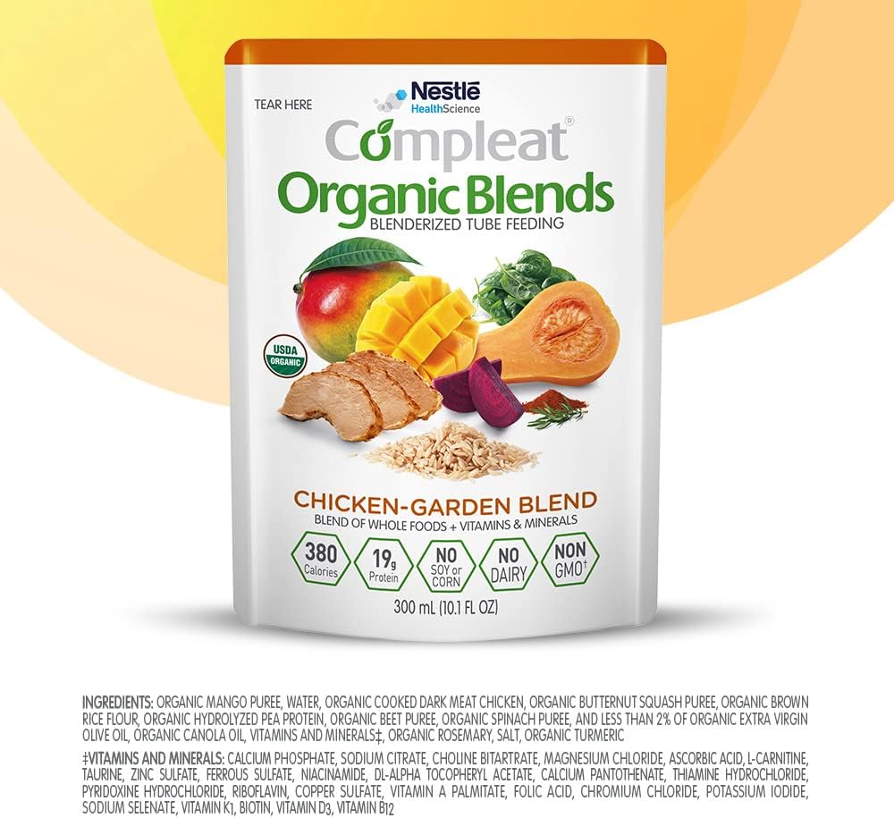 Compleat Organic Blends Chicken-Garden, 10.1 fl oz, 24 Count O123