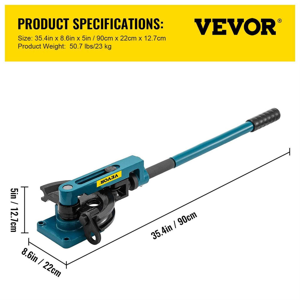 VEVOR Manual Pipe Tube Bender 3/8 to 1 with 7 Dies R401