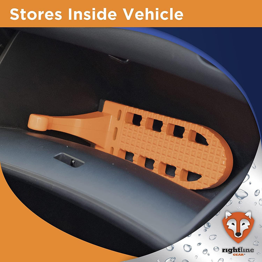 Rightline Gear Range 3 Car Top Carrier & Moki Door Step Bundle, Water-Resistant, 18 Cu. Ft. F1392